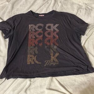 Maurices Rock Music Graphic Tee - Black and Red